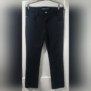 Ralph Lauren Women's Straight-Leg Jeans in Black Denim size:10